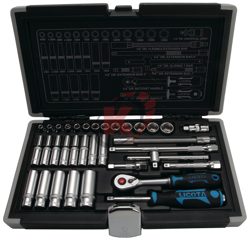 Набор торцевых головок 1/4" 34пр. (ALK-0101F) Licota