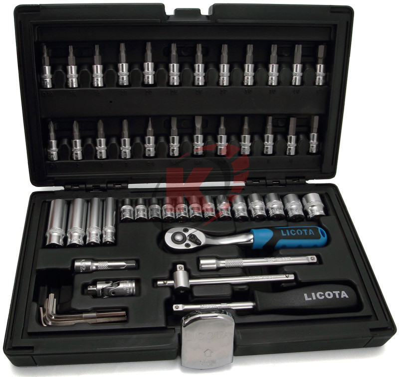 Набор торцевых головок 1/4" 54пр. (ALK-8003F) Licota