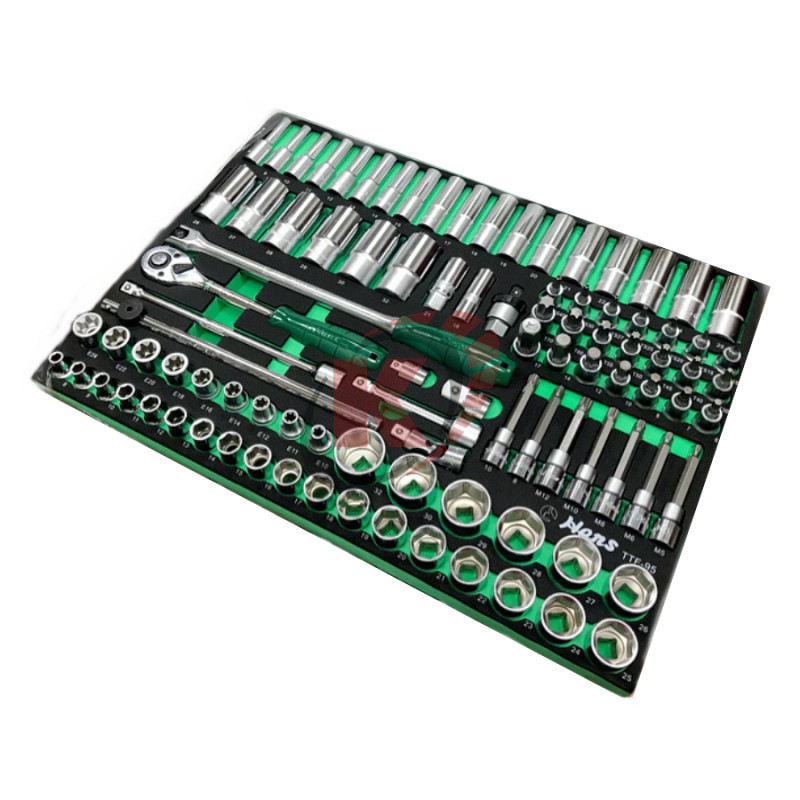 Набор торцевых головок 1/4"-1/2" 96пр. (TTF-95) ложемент Hans