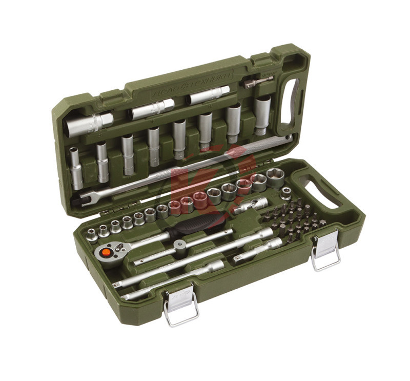 Набор торцевых головок 3/8" 55пр. и принад. (610755) ДТ