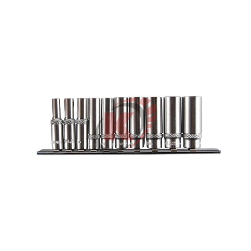 Набор торцевых головок длинных 1/4" 10пр. 5-14мм на линейке(TBS-23101) Licota