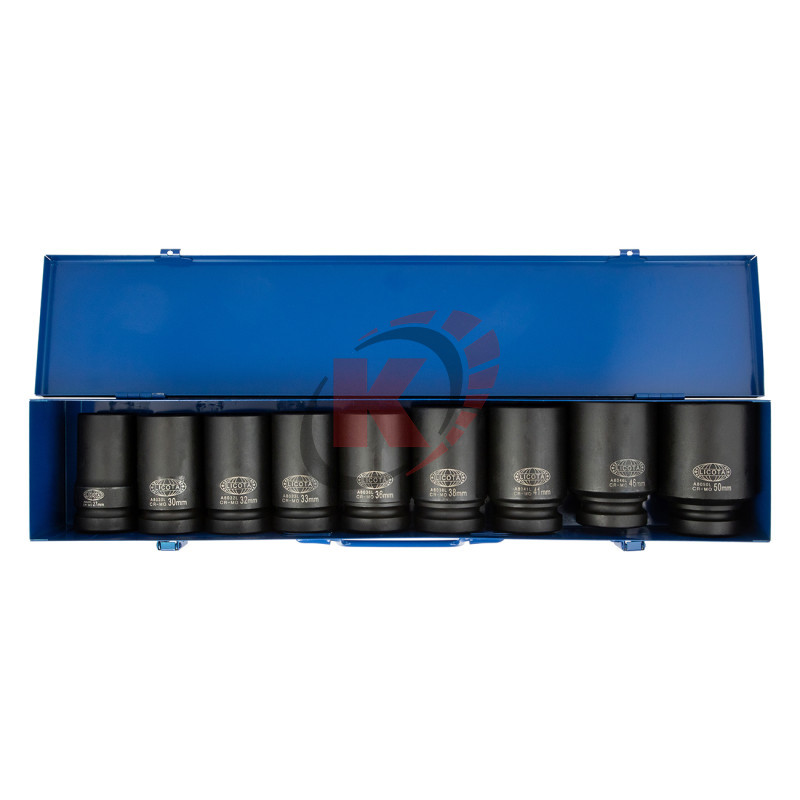 Набор торцевых головок удар. 1" 9пр. 27-50 удл. (ASA-80007A) Licota