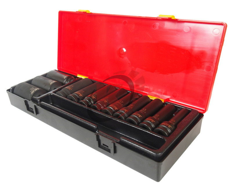 Набор торцевых головок 12гр. 1/2" S=10-30мм 12пр. глубоких (JTC-K4122)