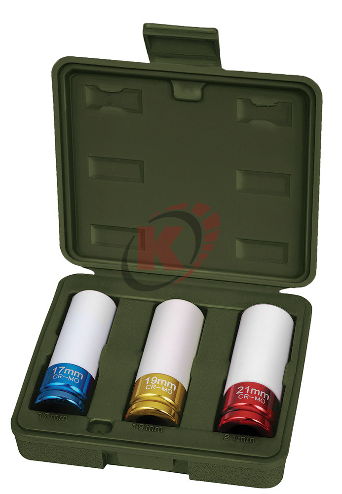 Набор торцевых головок удар. 1/2" 3 пр. дл. 17,19,21 мм (660303) ДТ Вывели из ассортимента