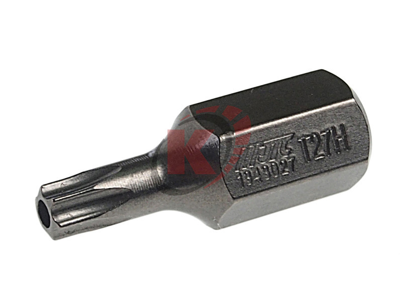 Бита TORX T27 L=30мм 10мм с отверстием (JTC-1343027)