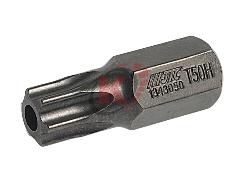 Бита TORX T50 L=30мм 10мм с отверстием (JTC-1343050)