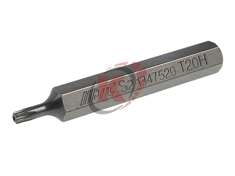 Бита TORX T20 L=75мм 10мм с отверстием (JTC-1347520)