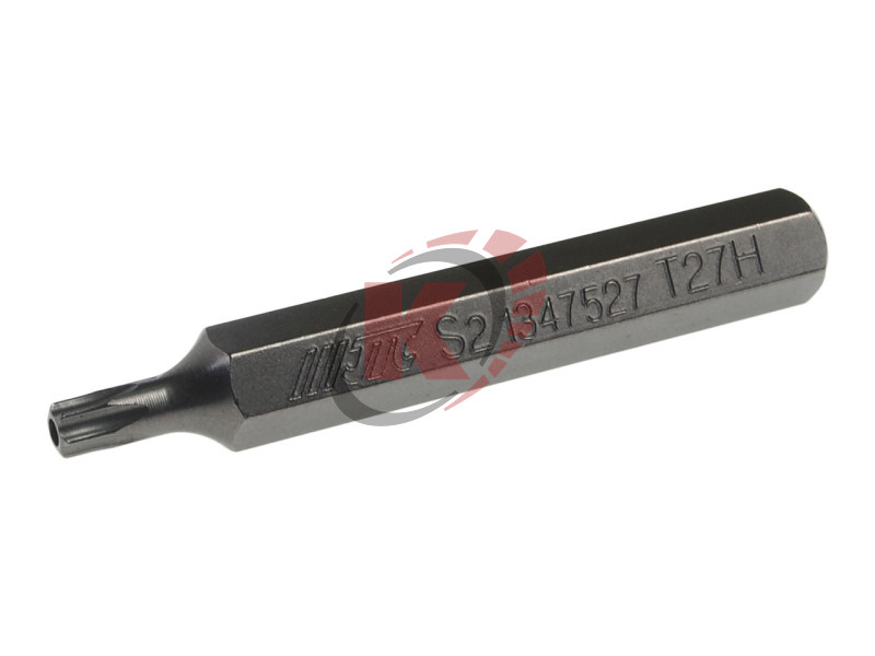 Бита TORX T27 L=75мм 10мм с отверстием (JTC-1347527)