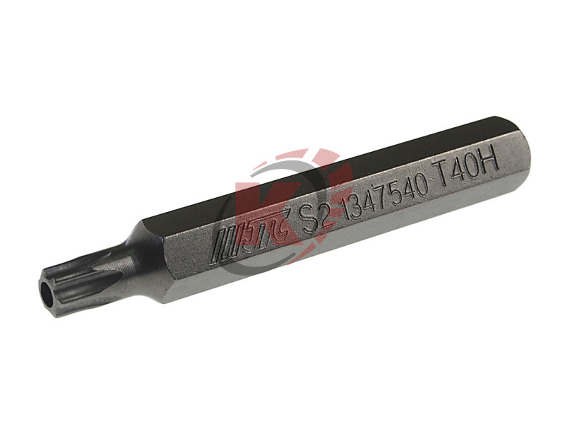 Бита TORX T40 L=75мм 10мм с отверстием (JTC-1347540)