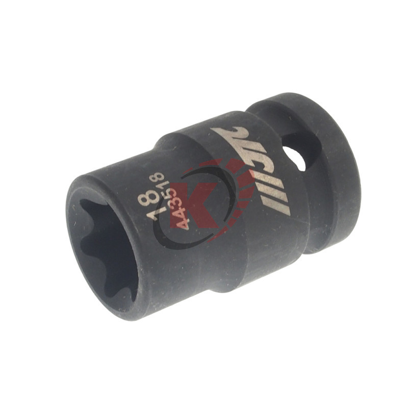 Головка торцевая 1/2" E18 L=38мм ударная (JTC-443518)