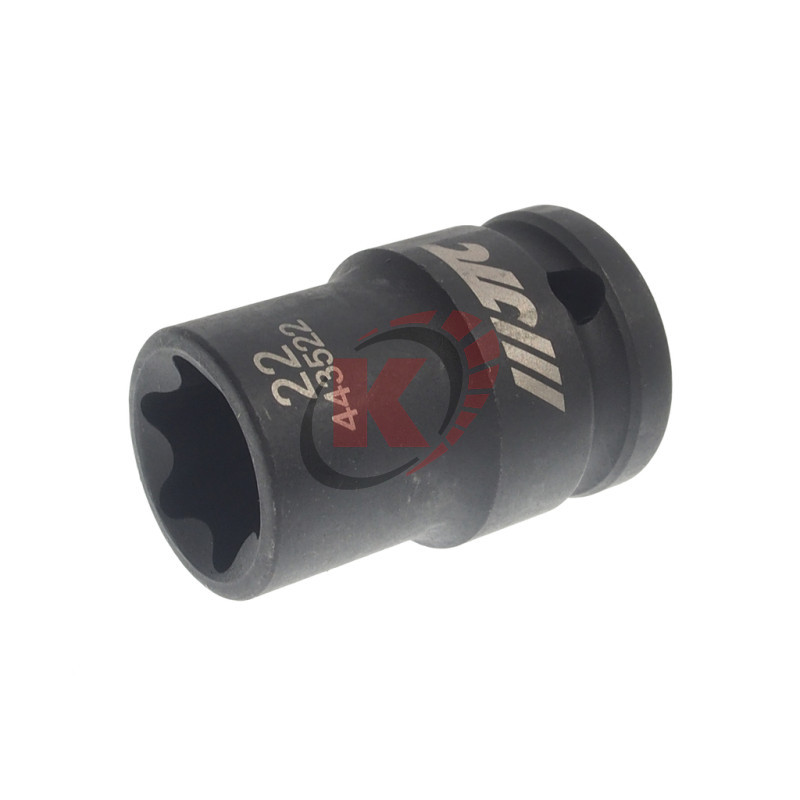 Головка торцевая 1/2" E22 L=45мм ударная (JTC-443522)