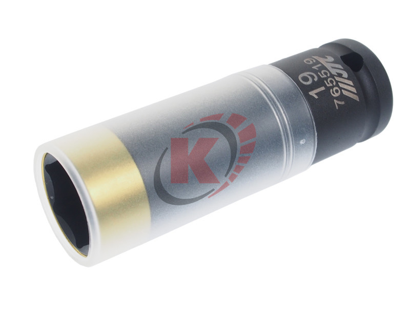 Головка торцевая 6гр. 1/2" S=19мм L=85мм ударная для литых дисков (JTC-765519)