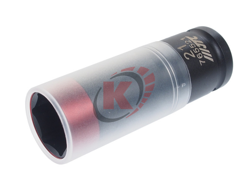 Головка торцевая 6гр. 1/2" S=21мм L=85мм ударная для литых дисков (JTC-765521)