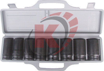 Набор торцевых головок удар. 3/4" 8пр. 24-38 удл. (ASA-60007A) Licota