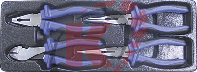 Набор шарнирно-губцевого инструмента 4 пр. ложемент (ACK-384009) Licota