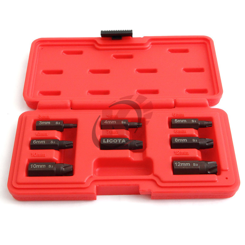 Набор экстракторов для болтов Torx и других профилей, 8 пр. (ATF-6200) Licota