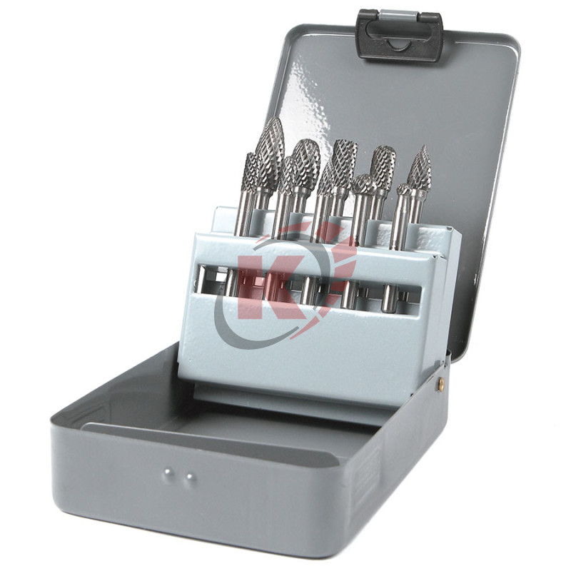 Набор борфрез твердосплавных 10 предметов (GM-CBS10) Garwin