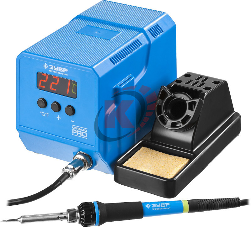 Станция паяльная цифровая, 50-480°C, 60 Вт низкотемпературная ПСН-60 (55336) Зубр