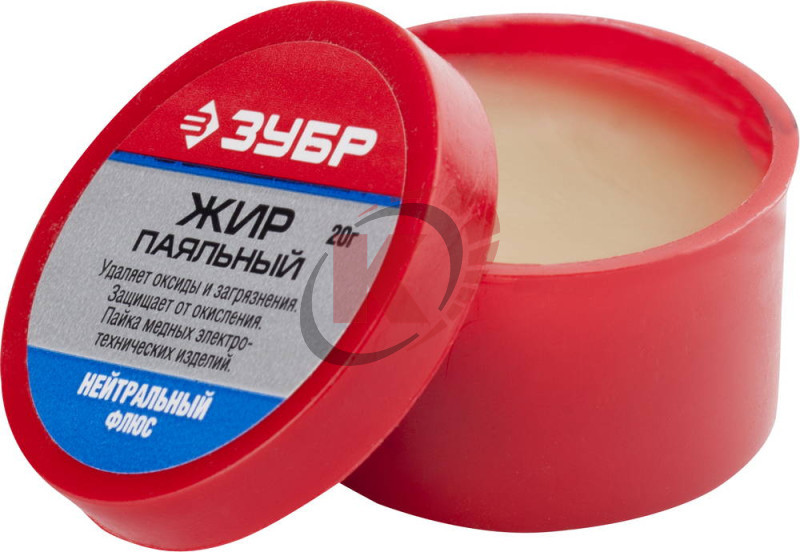 Жир паяльный нейтральный 20гр ЗУБР (55477-020)