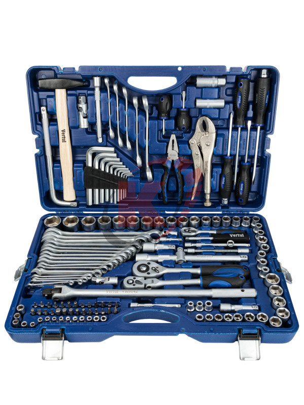 Набор инструментов 142пр. 1/4", 3/8", 1/2" (VR0142) Vertul