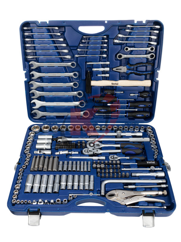Набор инструментов 202пр. 1/4", 3/8", 1/2" (VR0202) Vertul