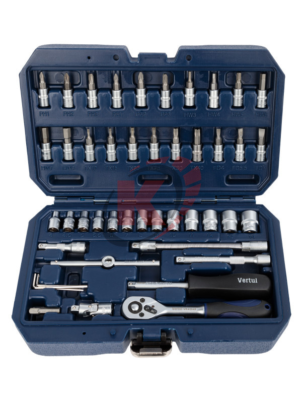 Набор инструментов 1/4" 46пр. (VR42046) Vertul