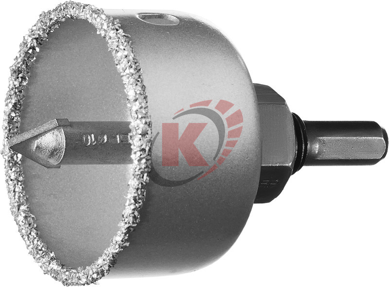 Коронка кольцевая с карбид-вольфрамовой крошкой d=51мм (33360-051) Зубр