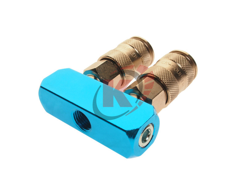 Разветвитель пневм. вход F1/4", 2 выхода (JTC-5416A)