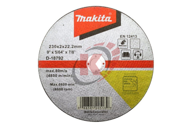 Круг отрезной 230х2х22,23 (d-18792) Makita