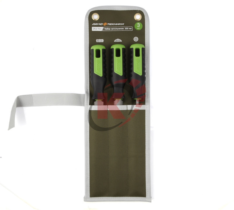 Набор напильников №2 200 мм, 3 шт (253723) ДТ