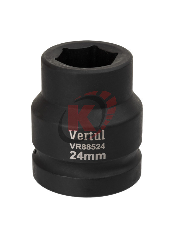 Головка торцевая 6гр. 1" S=24мм L=58мм ударная (VR88524) Vertul