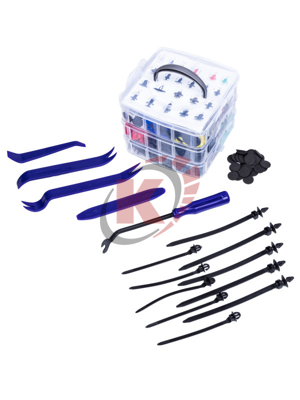 Набор автомобильных клипс, хомутов и съемников 725пр. (VR50354) Vertul