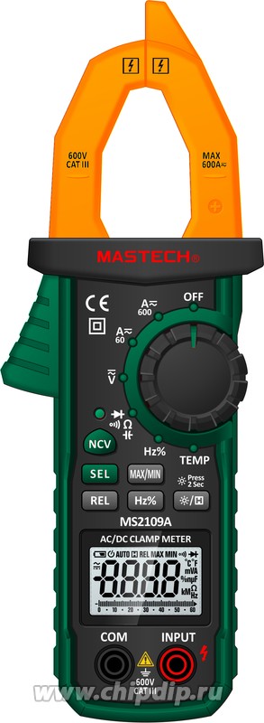Клещи токоизмерительные цифровые (MS2109A) MASTECH