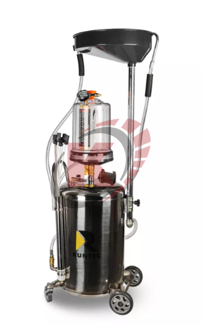 Установка для замены масла 80л вакуум+самотек+колба (RT-SS0582) Runtec