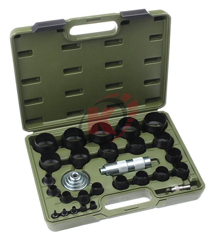 Набор просечек со сменными насадками 28 предм. (3 -50 мм) в кейсе (376528) ДТ