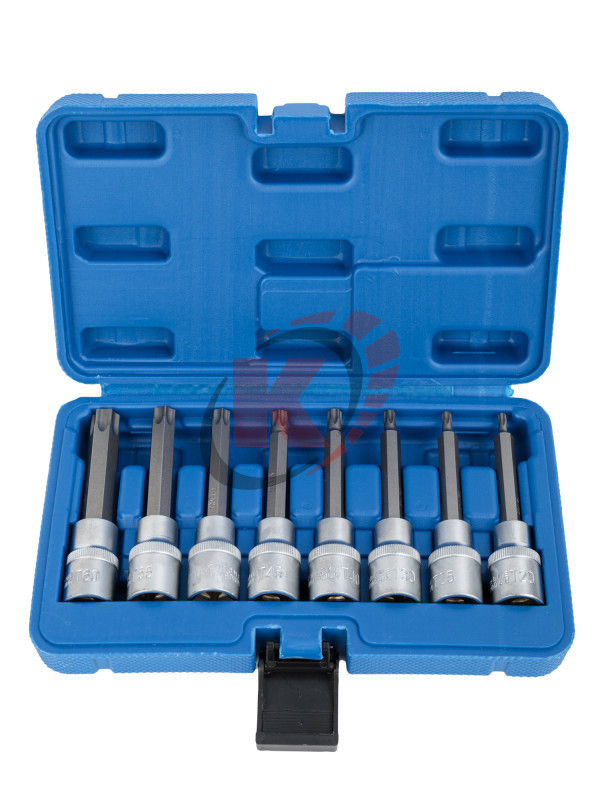 Набор головок со вставкой TORX 1/2", длина 100мм, 8пр. (VR50190) Vertul