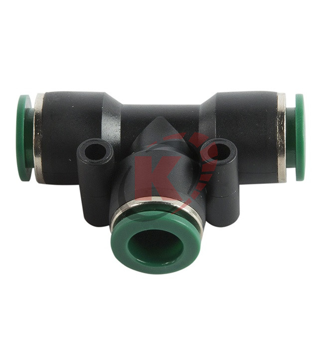 Фитинг цанговый Т-тройник 6 мм, пластм. корпус (808550-T-6-6-6) Garwin