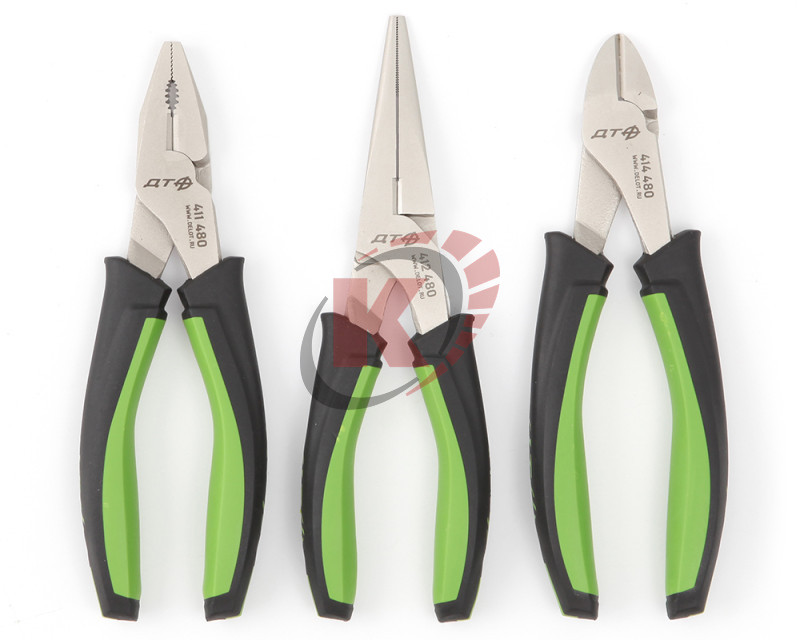 Набор шарнирно-губцевого инструмента 180 мм, 3 предмета (419938) ДТ