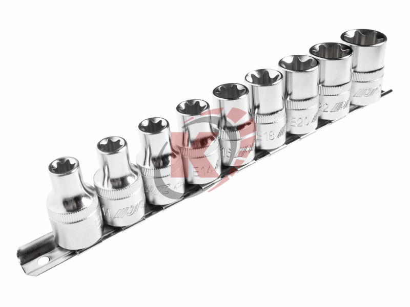 Набор головок торцевых TORX 1/2" E10-E24 9 предметов (JTC-H409E)