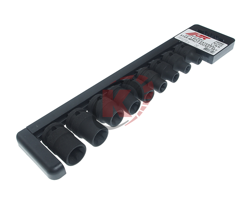 Набор головок торцевых ударных TORX 1/2" E10-E24 9 предметов (JTC-J409E)