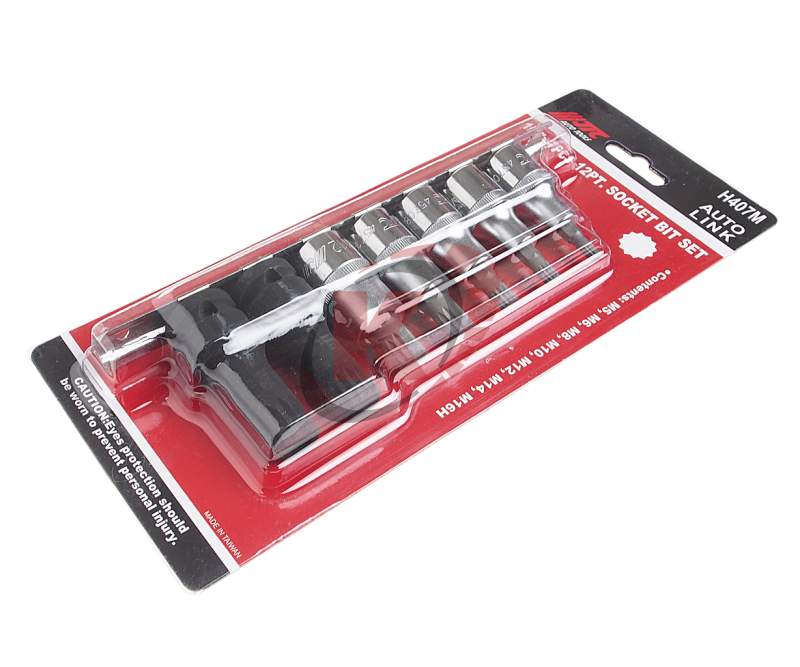 Набор насадок SPLINE 1/2" M5-M14, M16H 7 предметов (JTC-H407M)