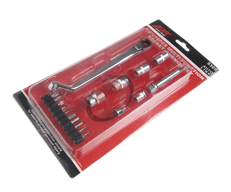 Набор торцевых головок многофункциональный 1/4" в кейсе 18ед (JTC-5305)