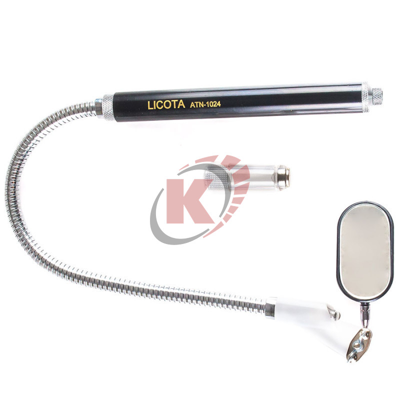 Зеркало гибкое, магнит, 25х50мм подсветка 3-в-1 (ATN-1024) Licota