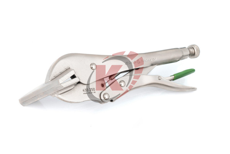 Зажим с фиксацией с плоским захватом SM-тип 250мм (433250) ДТ