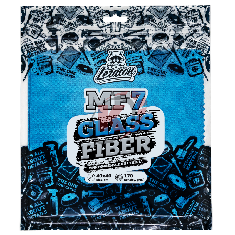 Салфетка из микрофибры для стекла MF7 40х40 LERATON