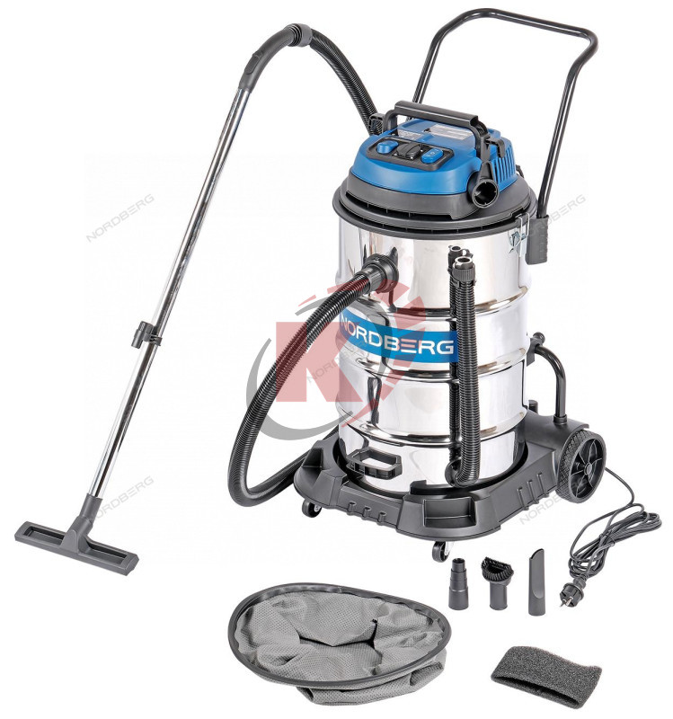 Пылесос двухтурбинный 80л 2400 Вт сетевой (NV82) Nordberg
