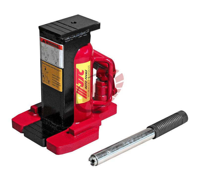 Домкрат гидравлический бутылочный двухуровневый 10т, высота подъема 258-388мм (JTC-TOE100)