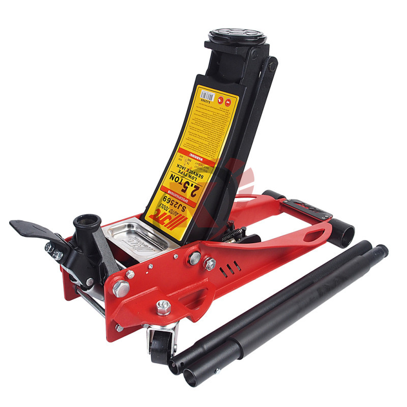 Домкрат гидравлический подкатной 2,5т, высота подъема 75-500мм (JTC-SJ2569)