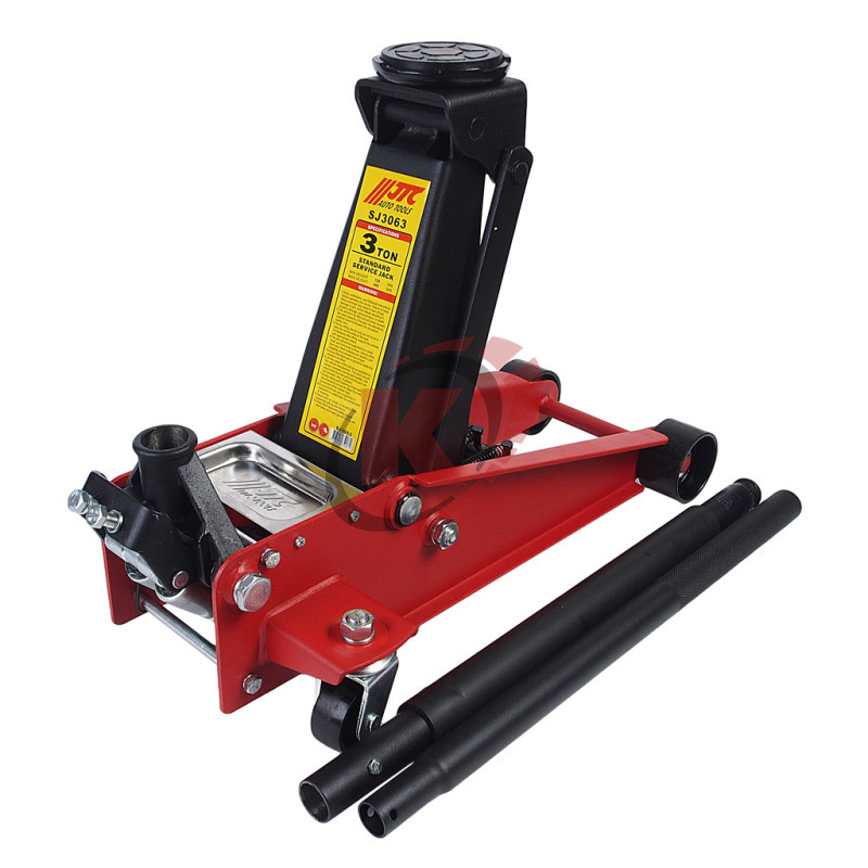Домкрат гидравлический подкатной 3т, высота подъема 120-460мм (JTC-SJ3063)