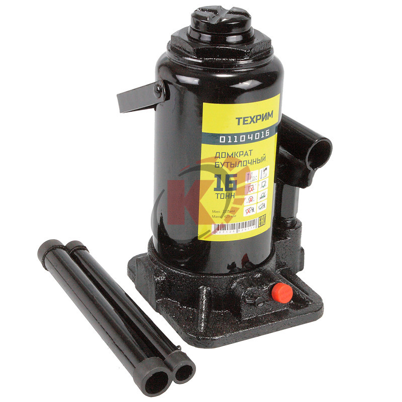 Домкрат бутылочный 16т H=225-425 (01104016) Техрим